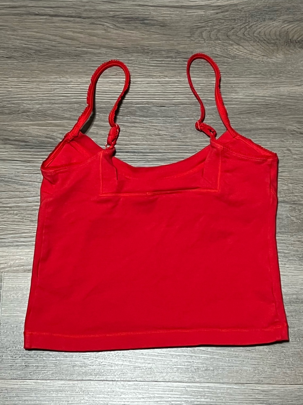 Intimately Free People Medium Wear It Out Tank Cami Red Rose Cropped Ruched - Picture 6 of 8